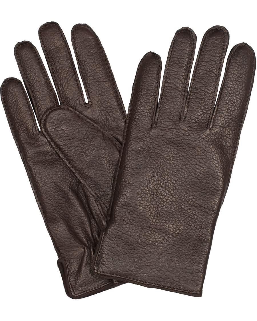 boss kranto 3 graid leather gloves dark brown rkjen